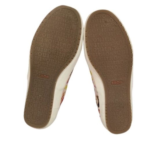 Taos Dandy Slip-On Sneakers Floral SIze 9.5 Crepe Textured Sole - Picture 9 of 13